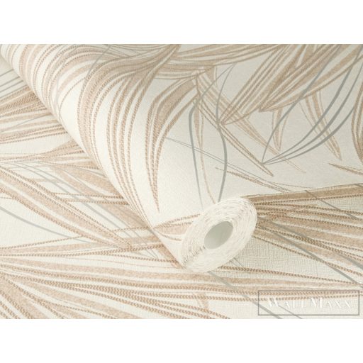 RASCH Welcome Home 654011 ezüst levél mintás Elegáns tapéta