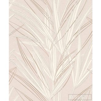   RASCH Welcome Home 654028 bézs levél mintás Elegáns tapéta