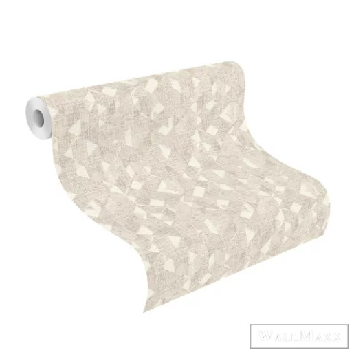 RASCH Welcome Home 654226 bézs Textil mintás Elegáns vlies tapéta