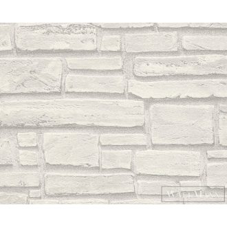   AS CREATION Elements 66231-6 szürke tégla térhatású tapéta