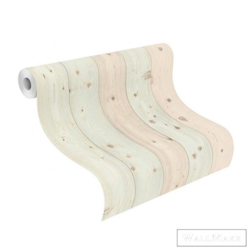 Rasch Bricks & Wood II 664515 bézs Intarzia mintás Fa-hatású vlies tapéta