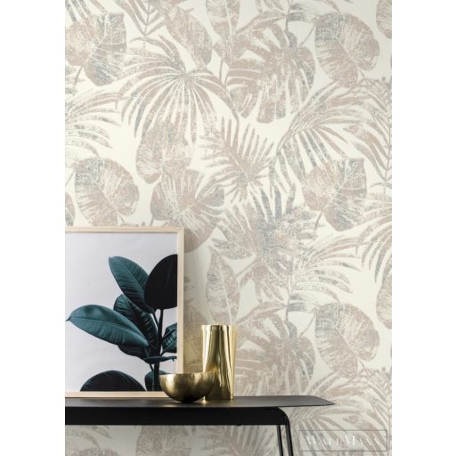 Rasch Astra 2023 687200 bézs levélmintás tapéta