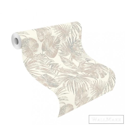 Rasch Astra 2023 687200 bézs levélmintás tapéta