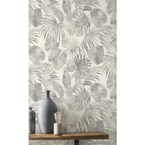 Rasch Astra 2023 687217 krémszínű levélmintás tapéta