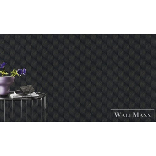 Rasch Tropical House 687958 grafit Térhatású bambusz mintás tapéta