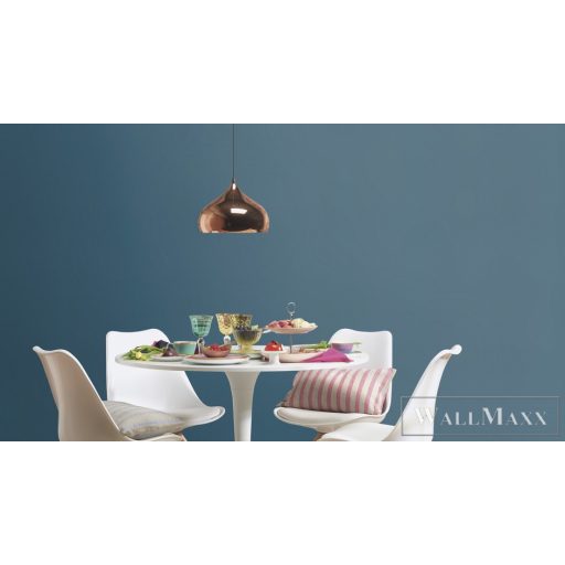 RASCH Rhapsody 688016 aquakék Egyszínű Elegáns vlies tapéta