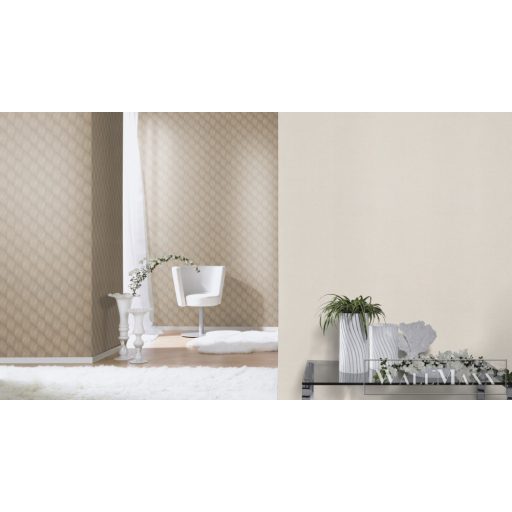 RASCH Rhapsody 688047 krémfehér Egyszínű Elegáns vlies tapéta