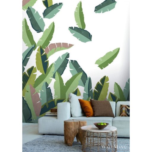 Rasch Tropical House 688115 oliva Natúra levél mintás digitális panel