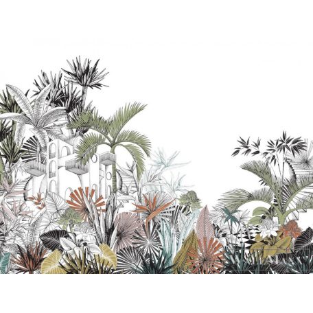 Rasch Tropical House 688146 bézs Grafikai trópusi mintás digitális panel