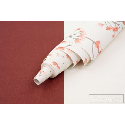 RASCH Country-Charme 690705 fehér szövet mintás modern tapéta