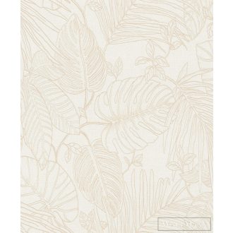   RASCH Colour your Life 690804 bézs levél mintás Modern tapéta