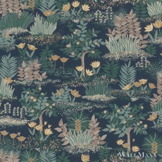   RASCH Rhapsody 690903 zöld álomkert mintás Egzotikus tapéta