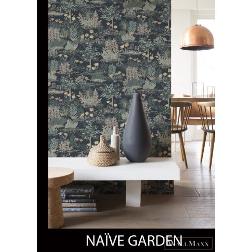 RASCH Rhapsody 690903 zöld álomkert mintás Egzotikus tapéta