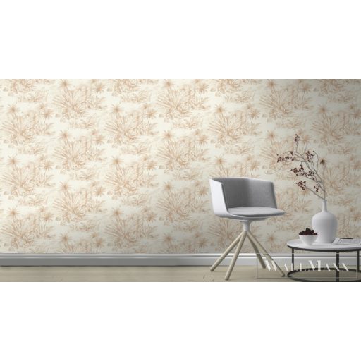 RASCH Rhapsody 691214 bézs trópusi mintás Egzotikus tapéta