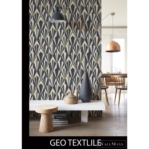 RASCH Rhapsody 691405 kék art deco mintás Egzotikus tapéta