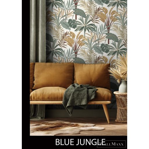 RASCH Rhapsody 691610 krémfehér dzsungel mintás Egzotikus tapéta