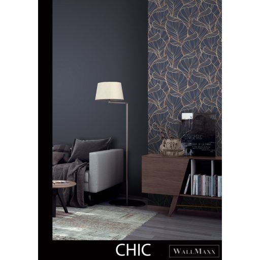 RASCH Rhapsody 691801 barna levél mintás Egzotikus tapéta