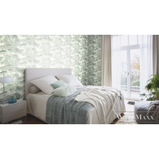 RASCH Rhapsody 691900 zöld pálma mintás Egzotikus tapéta