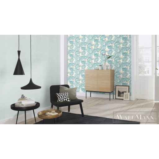 RASCH Rhapsody 692112 krémfehér filodendron mintás Egzotikus tapéta