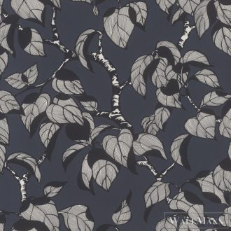   RASCH Rhapsody 692204 grafit levél mintás Egzotikus tapéta