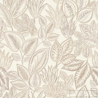   RASCH Country-Charme 692419 bézs levél mintás grafikai tapéta