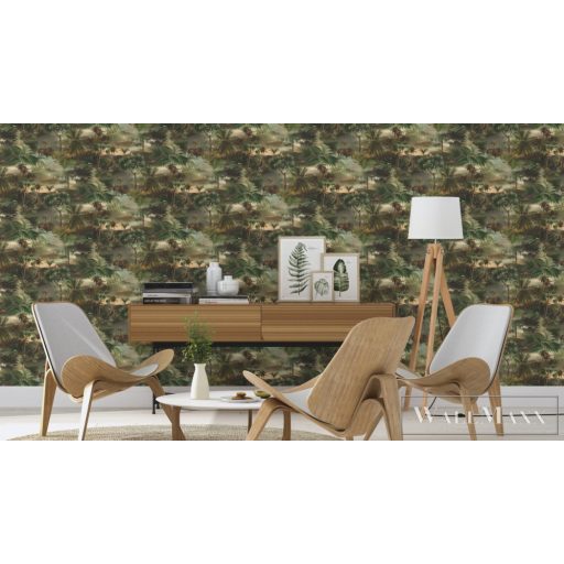 RASCH Rhapsody 692600 barna majom mintás Egzotikus tapéta