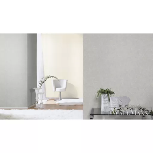 RASCH Welcome Home 699807 ezüst Textil mintás Elegáns vlies tapéta