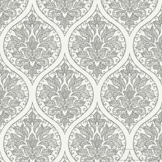 GALERIE Emporium 7002 fehér levél mintás Barokk tapéta