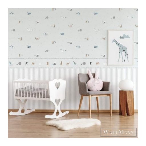 ICH Noa 7004-1 kék Állatos Gyerek vlies tapéta