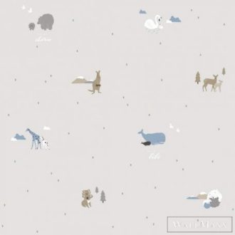 ICH Noa 7004-2 törtfehér Állatos Gyerek vlies tapéta