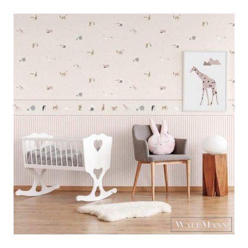 ICH Noa 7004-3 pink Állatos Gyerek vlies tapéta