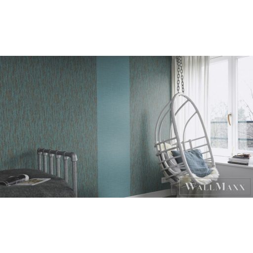 Rasch Kalahari 2023 700473 türkiz Textil mintás Design vlies tapéta
