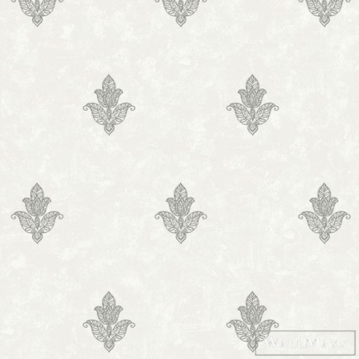 GALERIE Emporium 7012 fehér levél mintás Barokk tapéta