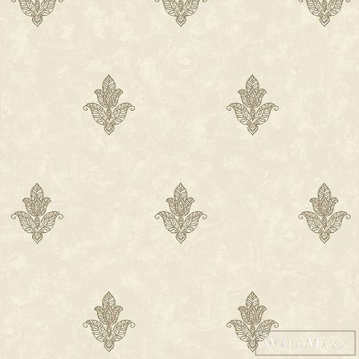 GALERIE Emporium 7013 bézs levél mintás Barokk tapéta