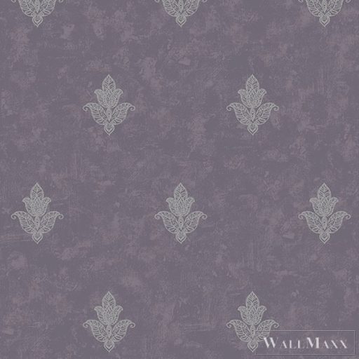 GALERIE Emporium 7018 lila levél mintás Barokk tapéta