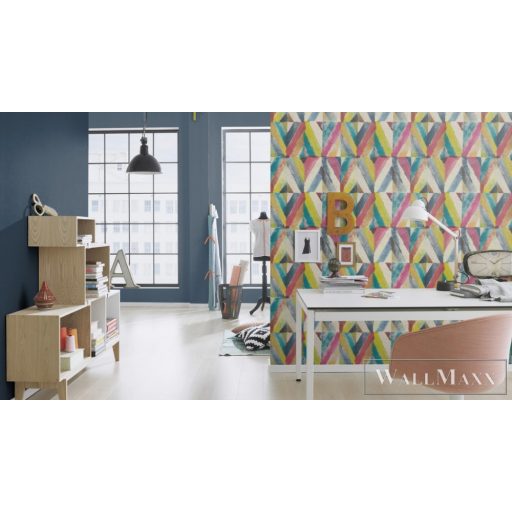 Rasch Kalahari 2023 704051 kék Design afrika mintás tapéta