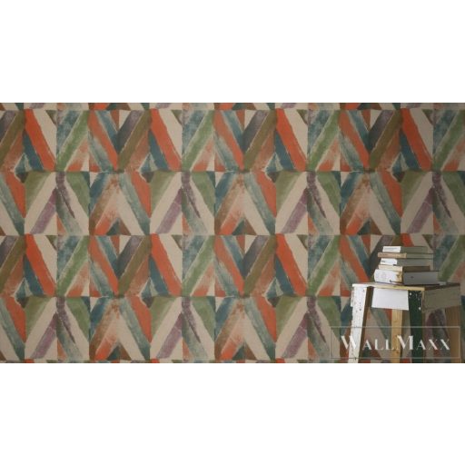 Rasch Kalahari 2023 704068 piros Design afrika mintás tapéta