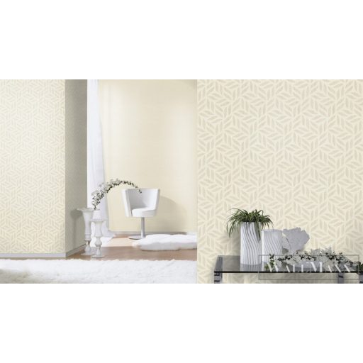 Rasch Kalahari 2023 704624 bézs, fehér Tér-hatású 3D-mintás Design vlies tapéta