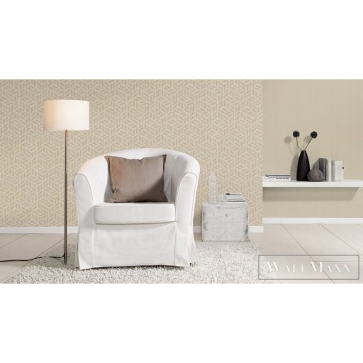 Rasch Kalahari 2023 704648 barna, bézs Tér-hatású 3D-mintás Design vlies tapéta