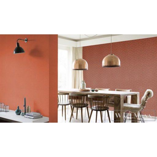 Rasch Kalahari 2023 704655 piros, fekete Tér-hatású 3D-mintás Design vlies tapéta