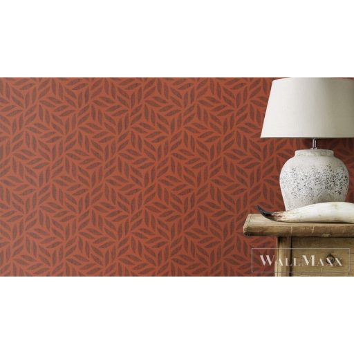 Rasch Kalahari 2023 704655 piros, fekete Tér-hatású 3D-mintás Design vlies tapéta