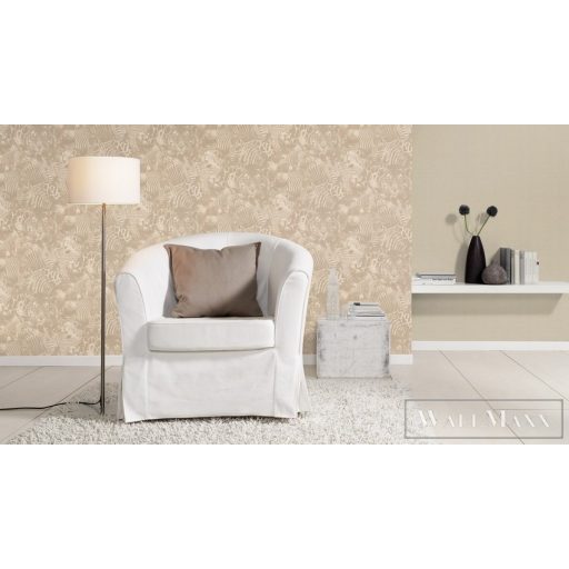 Rasch Kalahari 2023 704716 krémszínű Design tigris,gepárd,zebra,koala mintás tapéta