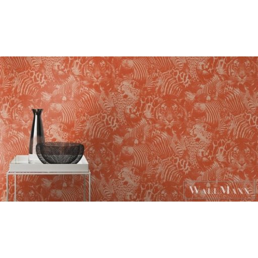 Rasch Kalahari 2023 704723 piros Design tigris,gepárd,zebra,koala mintás tapéta