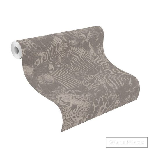 Rasch Kalahari 2023 704730 törtfehér Design tigris,gepárd,zebra,koala mintás tapéta