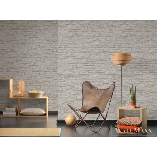 AS CREATION Elements 70711-6 szürke tégla térhatású tapéta