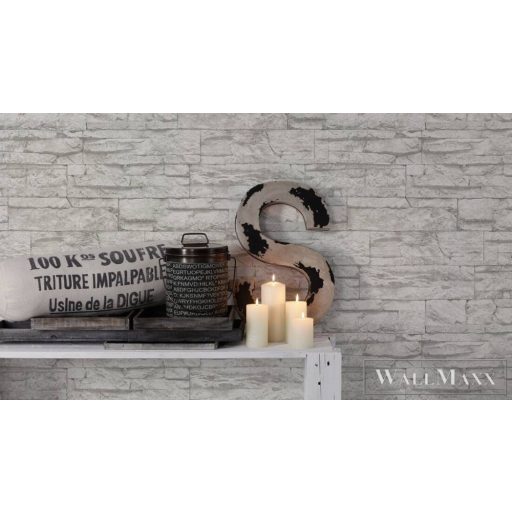 AS CREATION Elements 70716-1 szürke tégla térhatású tapéta