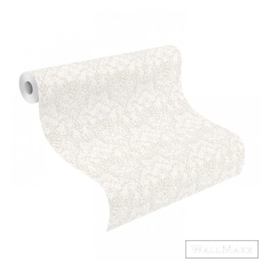 Rasch Sofia 710052 Elegáns bézs,rózsaszín levél mintás tapéta