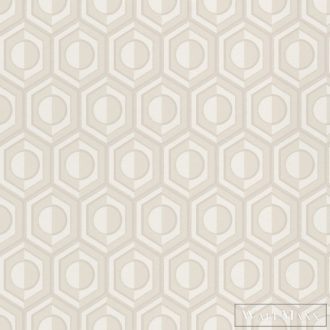   Rasch Sofia 710120 szürke, krémfehér Tér-hatású 3D-mintás Retro vlies tapéta