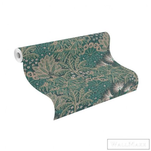 Rasch Sofia 711325 Grafikus rózsaszín,zöld pálma mintás tapéta