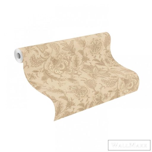 Rasch Sofia 711462 Grafikus bézs,arany virág mintás tapéta